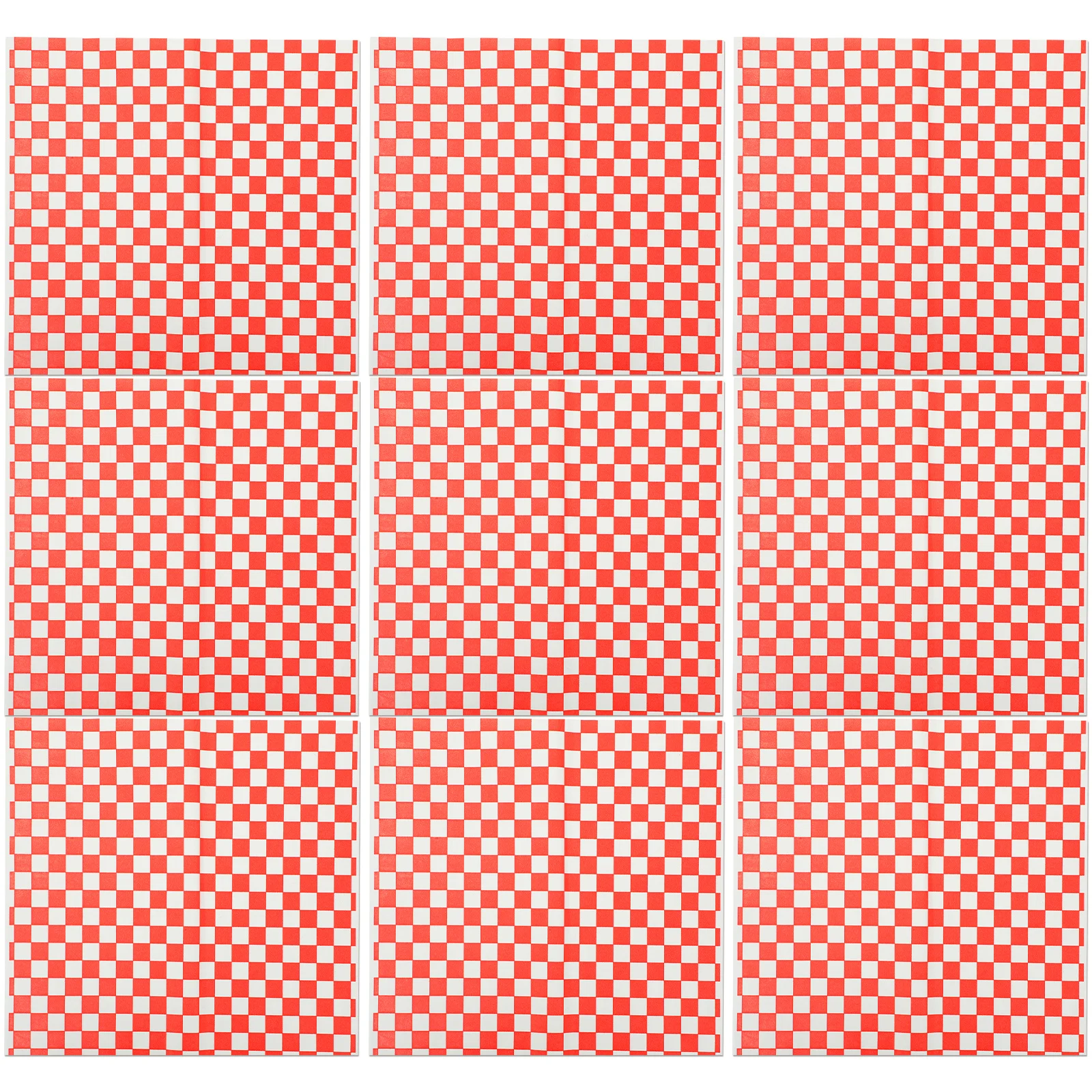 

Food Wrapping Paper Red White 28X26Cm Grease Resistant Waterproof Sandwich Wrap Liner For Picnic Party Baking Tray