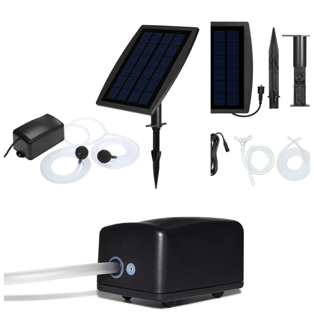 Manufacturer Supply: Solar Oxygen Pump, Ultra-quiet, Large Bubble Volume, Oxygen Pump, Outdoor Aquarium, Aquarium