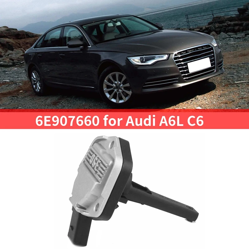 06E907660 Oil Pan Sensor Car Oil Level Sensor Automobile For  A6L C6 Black & Silver