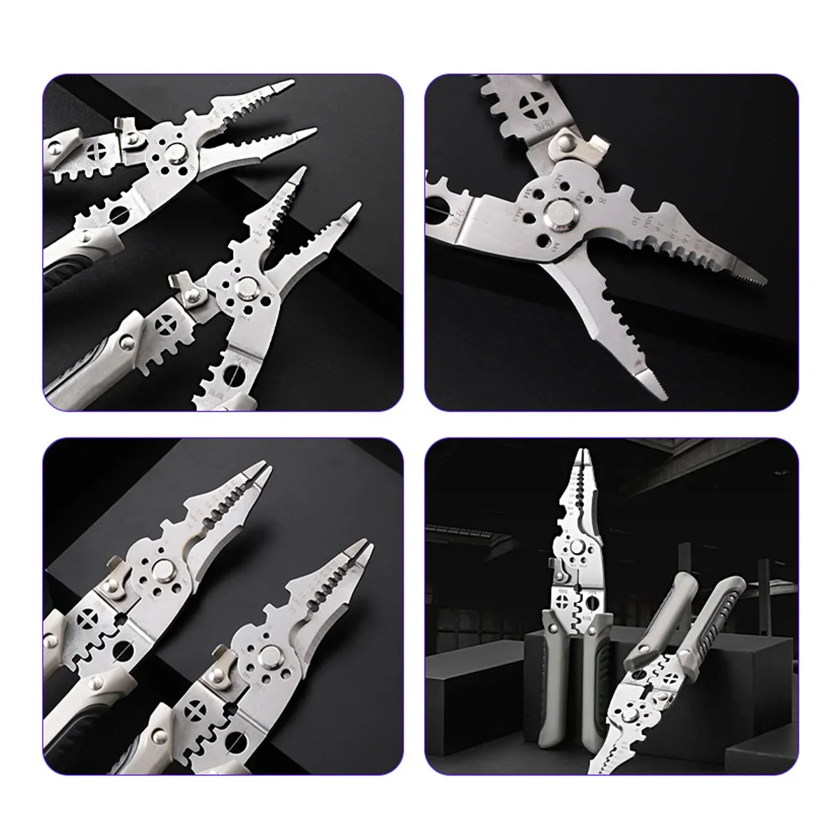 Wire Stripper Special Wire Pliers Tool Electric Cable Stripping Cutting Cable Stripper and Crimping Peeler Hand Tools