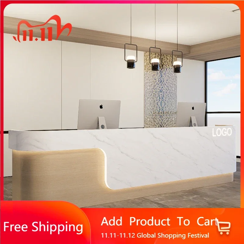 

Enclosed Reception Salon Coffee Distillation Wall Table Desk Cash Register Business Customer Center Business Home Furniture