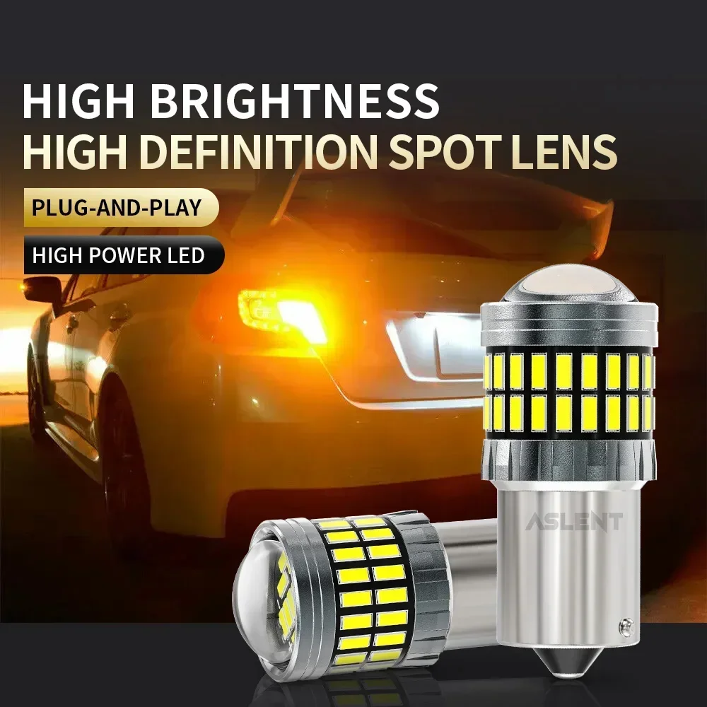 2 pezzi 7440 W21W WY21W T20 7440NA 7441 7443 3157 3156 1156 PY21W BAU15S BAY15D BA15S P21W Lampadina LED Indicatori di direzione Lampeggianti Luci posteriori