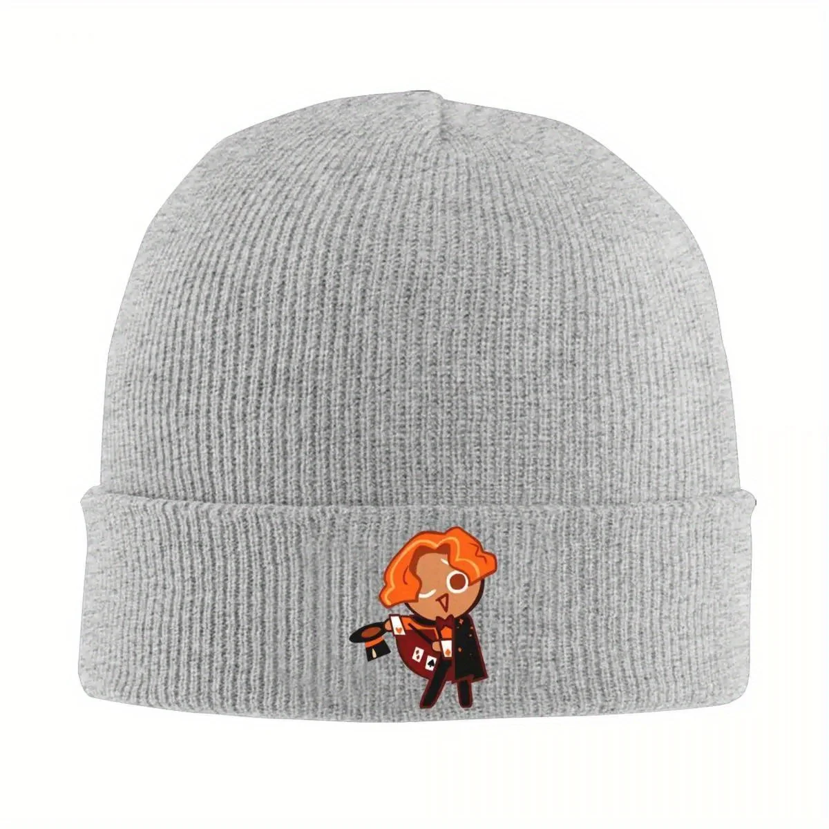 Gorros Cookie Run, gorro tejido de galleta de almendra, gorros elásticos para exteriores para mujer y hombre, gorros divertidos con diseño de otoño e invierno, regalo