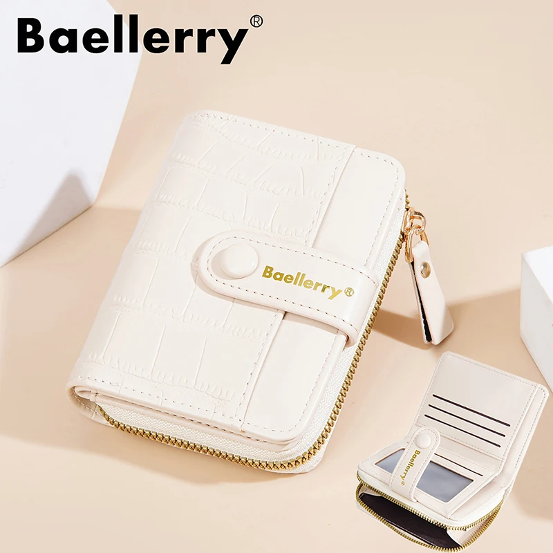 Baellerry New Zipper Women Wallets Large Capacity Card Holder Top Quality Female Purse Coin Pocket Stone Pattern Wallet For Girl