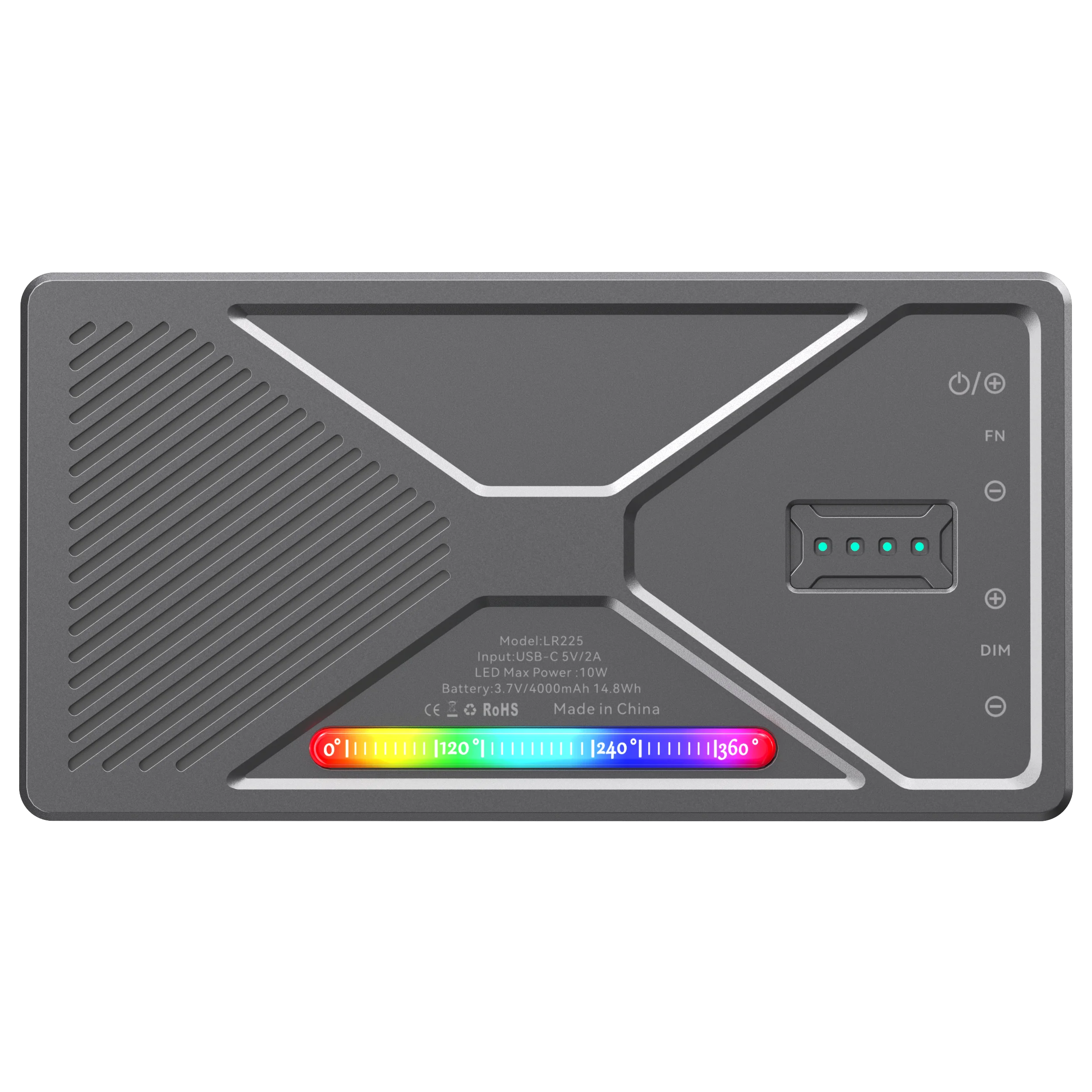 LIYADI LR225 RGB светодиодный светильник для видеосъемки 2500K-9900K карманные заполняющие светильники для камеры телефона освещение для фотостудии без ЖК-экрана