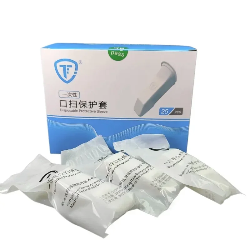10/25Pcs TPU Disposable Dental Intraoral Scanner Sleeves Disposable Protective Cover for iTero Scanner Individual packaging