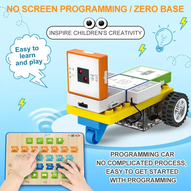 

Logic Building Blocks Children's Circuit Assembling Assembling Science Teaching Programming Car Toy Building Blocks