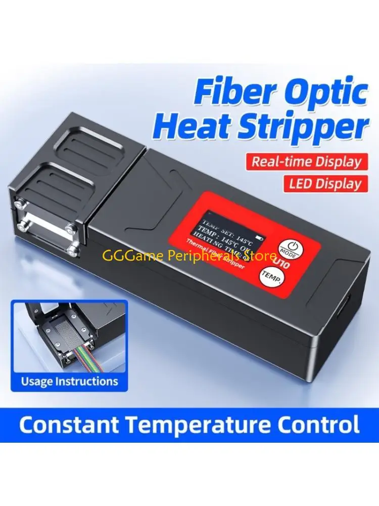 U55B Thermals Fiber Stripping Tool with LED Display, 4 Preset Temperatures for Ribbon