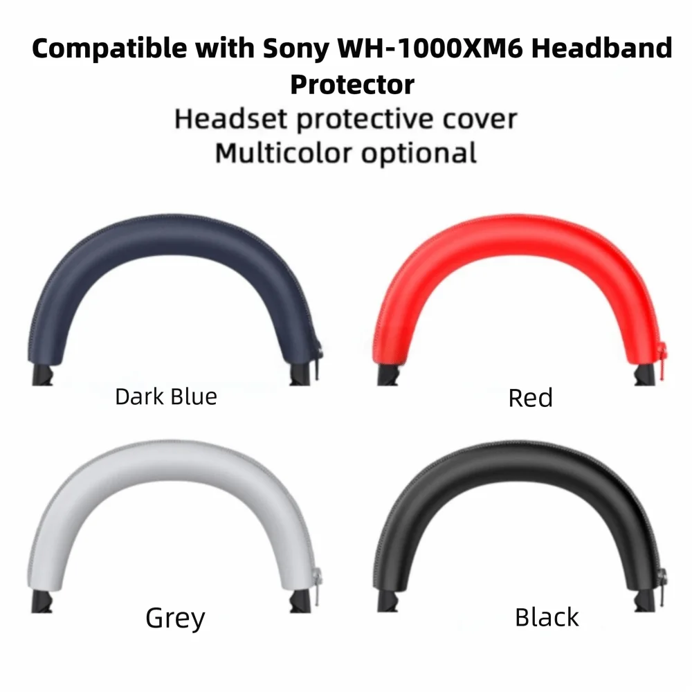 Cuffie in silicone Cuscinetti Cover Antiurto Anti-polvere Auricolari di ricambio Custodia protettiva morbida per fascio di testa per Sony WH-1000XM6
