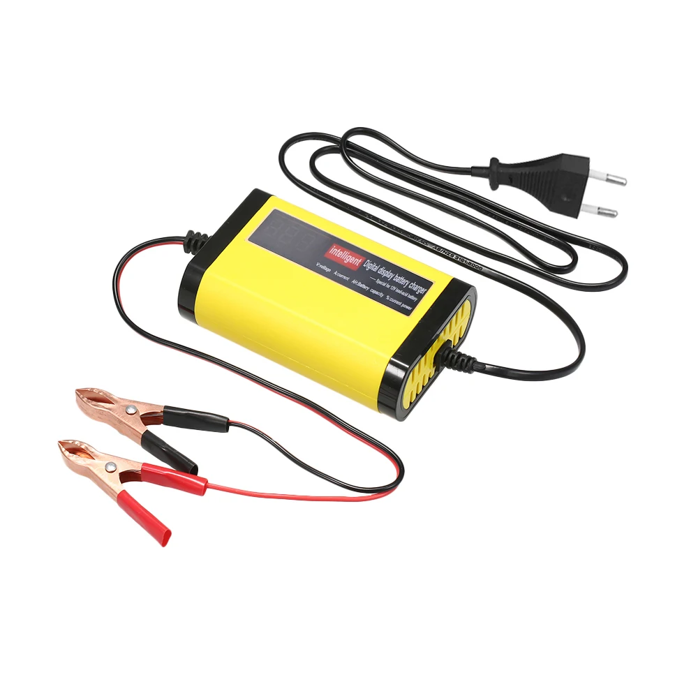 

Car Motorcycle Charger 12V 2A Full Automatic 3 Stages Lead Acid AGM GEL Intelligent LCD Display