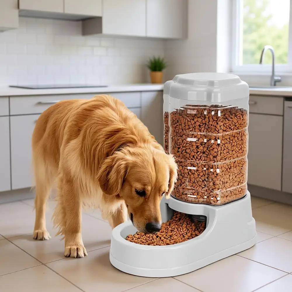 

Автоматическая кормушка для крупных собак, подходит для использования в помещении и на улице