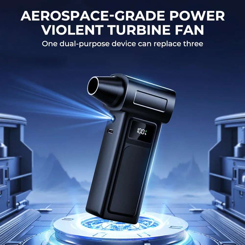 Xiaomi 1000000RPM توربو جت منفاخ كهربائي قوي منفاخ الهواء المحمولة منظف الغبار USB شحن 65 متر/الثانية فرش منفاخ نفاث