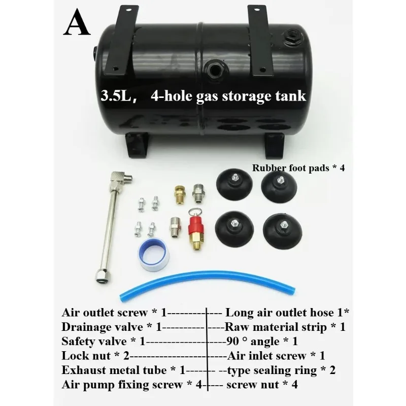 AS18B AS186 Model  Air Pump Air Storage Tank AS18B， Tank Air Compressors 3L