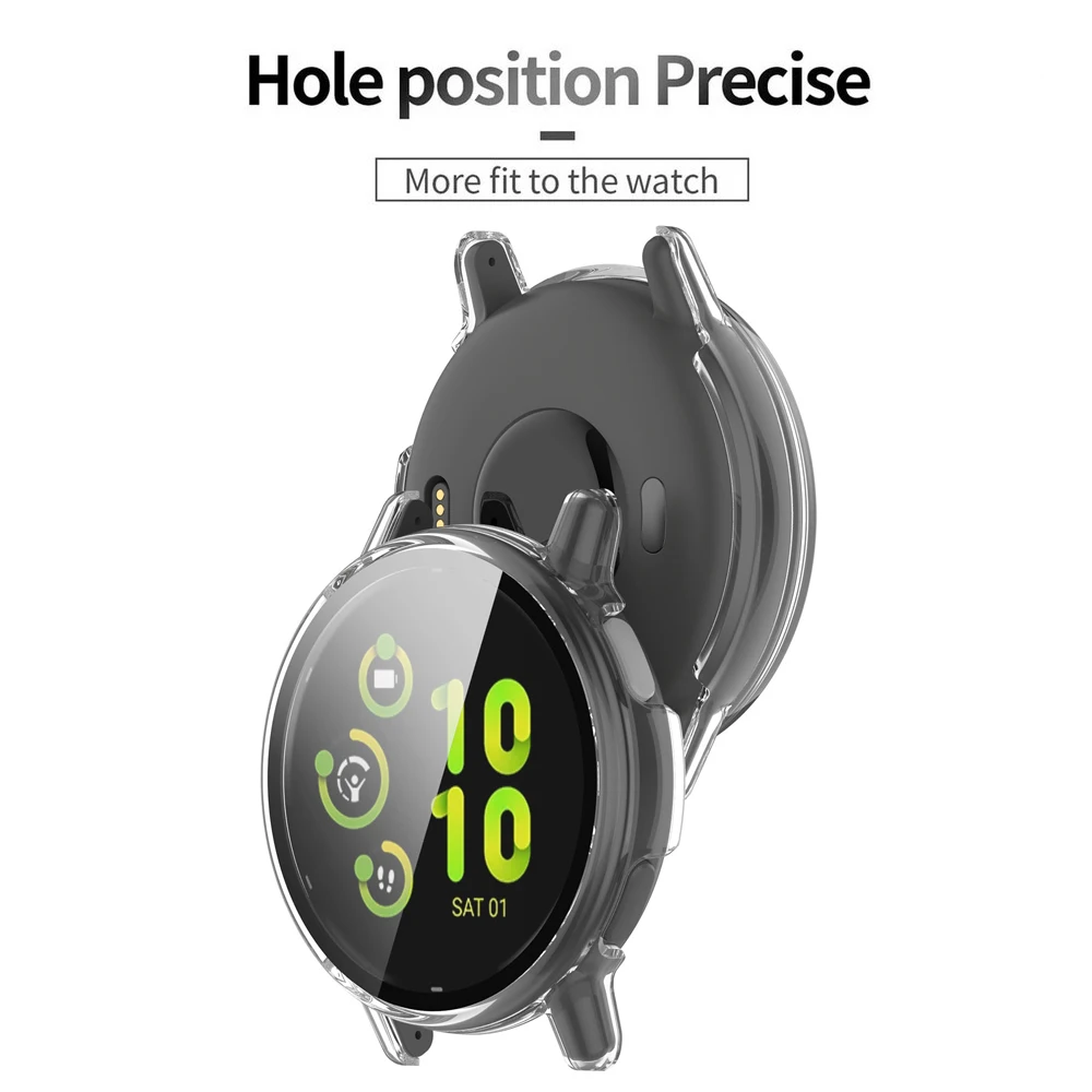 حامي الشاشة الزجاج ل Garmin Vivoactive 5 ، غطاء كامل ، الحالات الواقية الصلبة ، فيلم