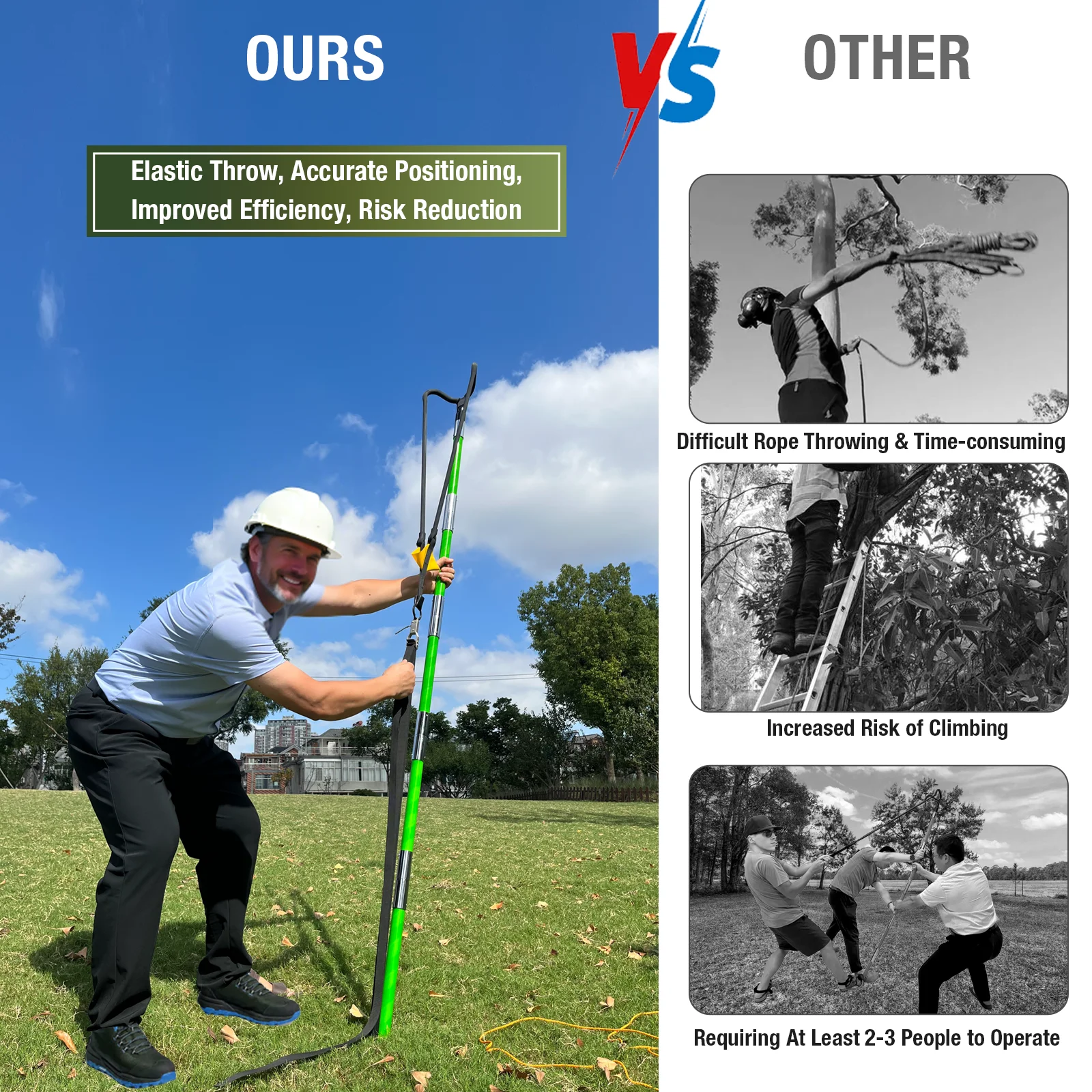 

Рогатка-запускатель веревок для арбористов с ремнем-триггером, подходит для взрослых, для работы с деревьями, инвентарь для выполнения заданий по деревообработке