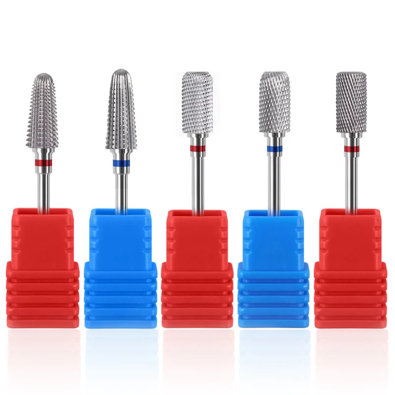 1pc Carbide Tungsten Nail Drill Bit Rotate Burr Milling Nail Cutter Bits Electric Drill Machine For Manicure Pedicure Tools