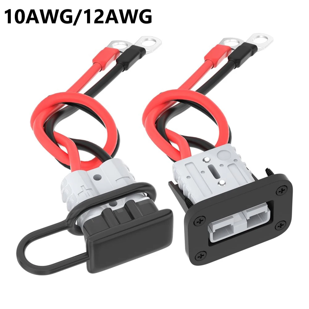 Connectors 10AWG Connectors Crimping Extension Cable AWG Black Bracket Connector Kit Mounting Bracket Red Sheath