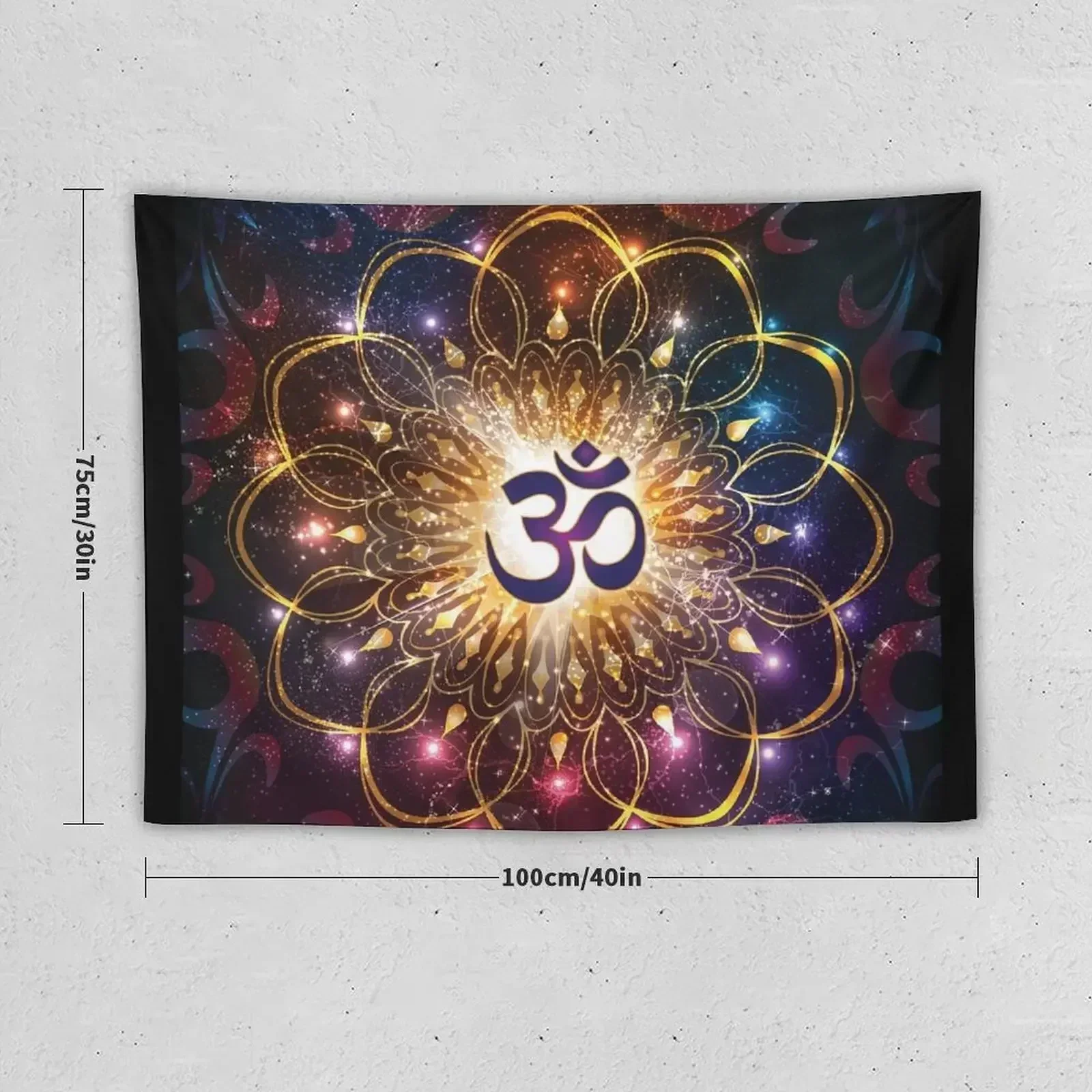 The higher power of Om - sacred geometry Tapestry Things To The Room Room Decoration Korean Style Tapestry