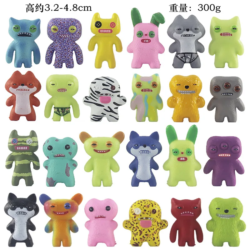3.2-4.8CM Amine Figuur 6-24 Stuks Sprout Monster Serie Pop Perifere Spel Pop Blind Box handgemaakte Model Model Speelgoed Gift