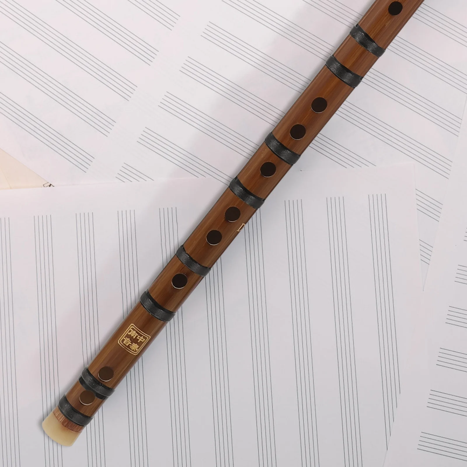 

Portable Bamboo Flute Chinese Beginners Flute Polished Surface Safe Rounded Edges Musical Instrument for Kids Instrument