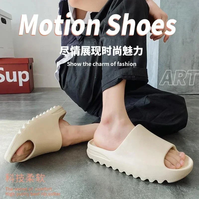 2026 Hot sales Coconut Slippers Cloud Thick-soled Sandals Summer Fashion Soft Bottom Beach Men Slippers Women's SandalsSlides image 3