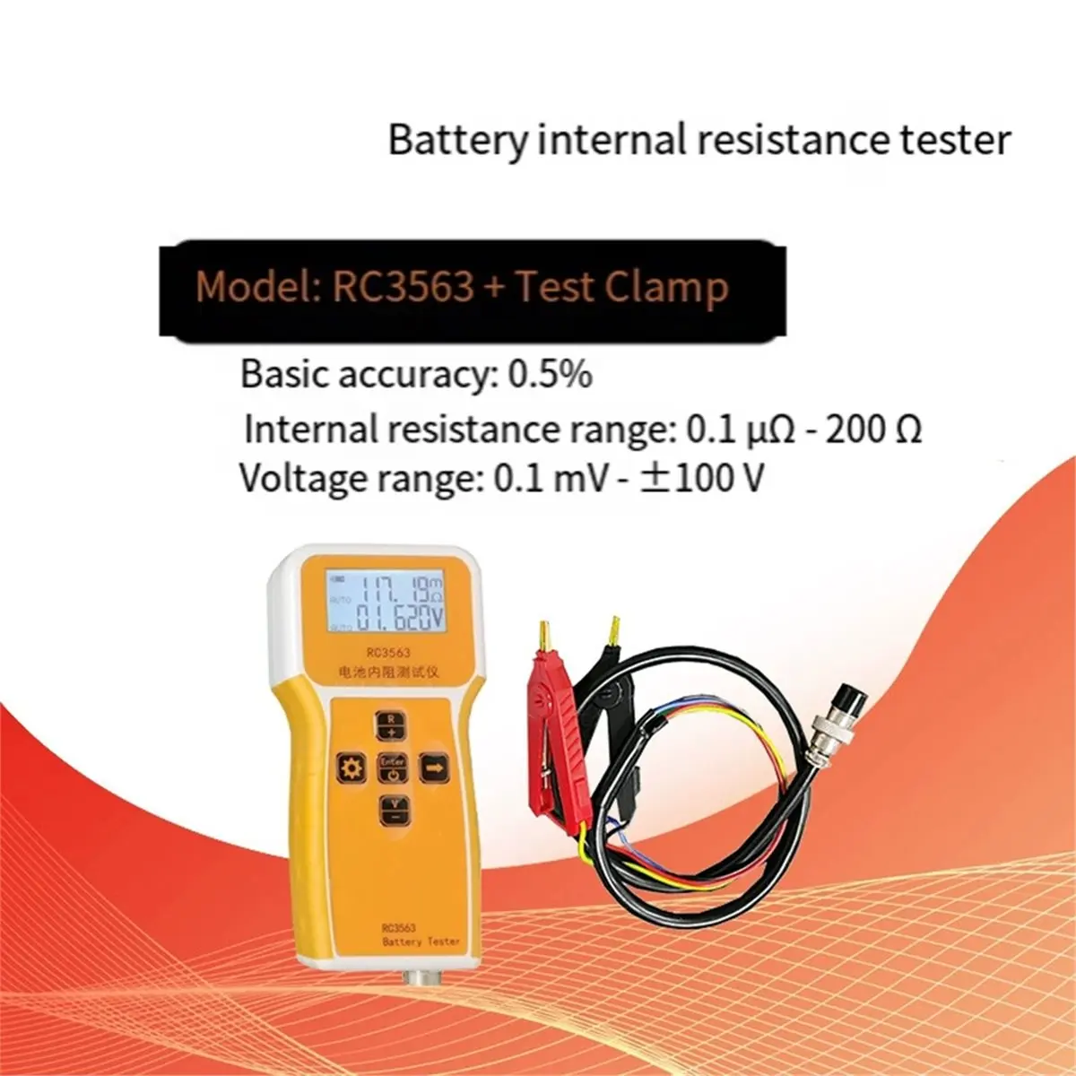 RC3563 High- Internal Resistance Detector True Four-Wire AC Lithium Lead Acid Lithium Car Battery Tester