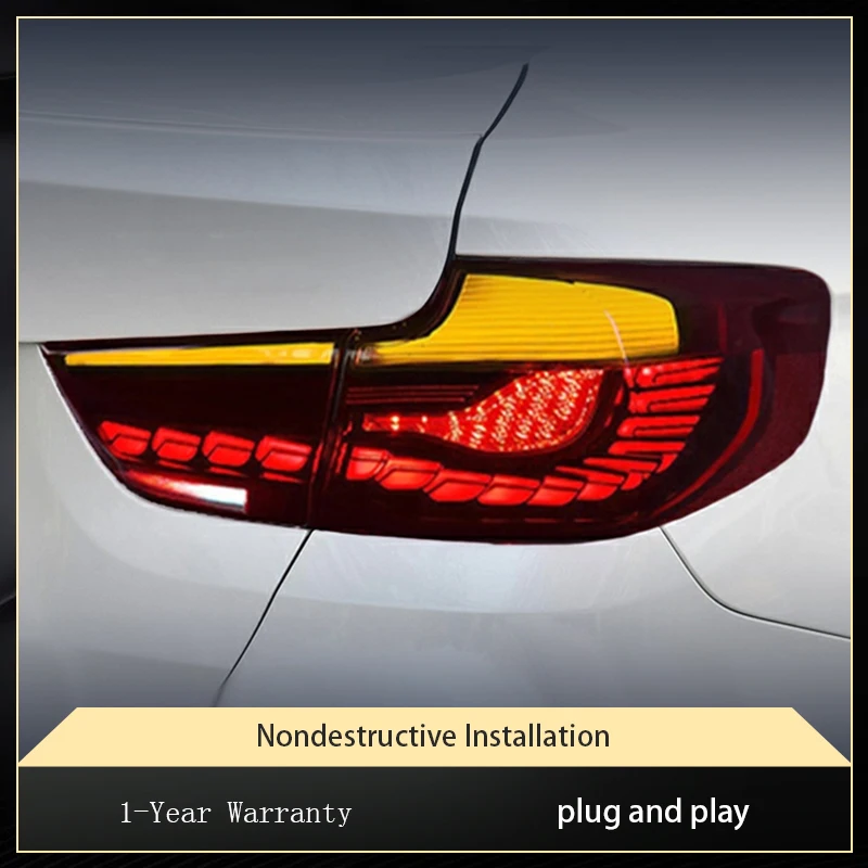 

Автомобильные фонари для BMW 3 серии 318 320 325 328 330 Светодиодный задний фонарь GT F34 2012-2018 Dragon Scale Design Обновление аксессуаров для заднего хода