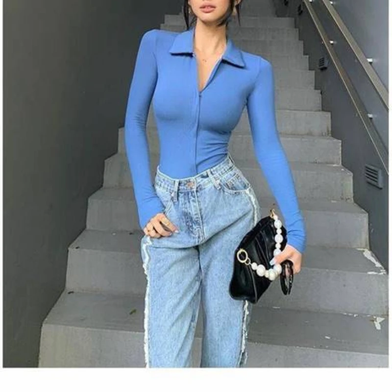 V-neck Fashion Party Shirt Women's Tops Corset Lace Hook Corset Elegant Office Shirt Slim Temperament 2023 New Fall Slim