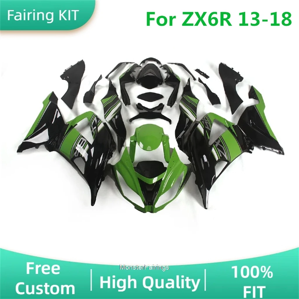 

Bodywork for KAWASAKI ZX6R 2013-2018 ZX-6R Fairings Kit ABS Plastic Road Racing Body Repair Aftermarket Parts Free Custom ZXMT