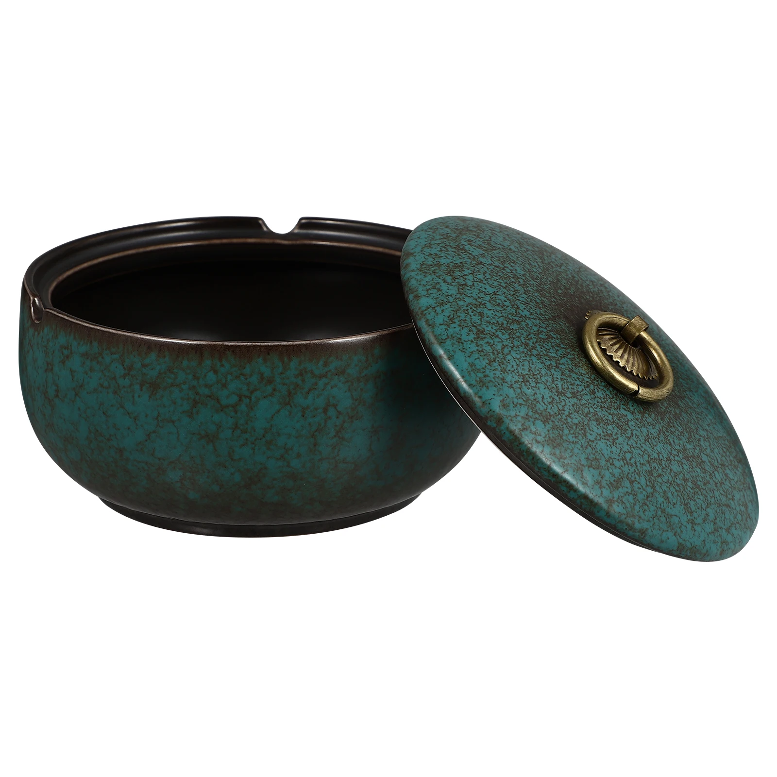 

Ash Holder Smoking Trays Decor Home Ornament Cigar Ceramic Ashtray Decorative Ceramics Thicken