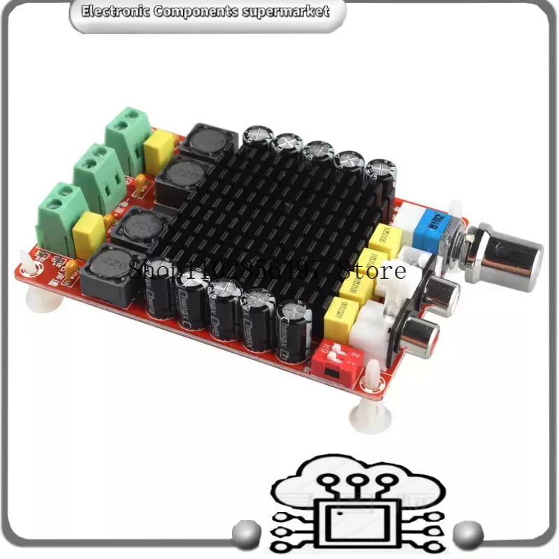 XH-M510 TDA7498 High-power Digital Amplifier Board - 2 * 100W for Automotive Use - DC 14 - 34V