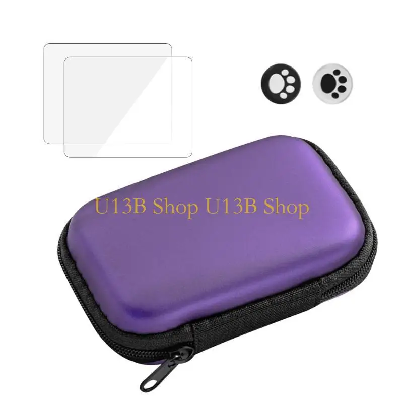 U13b Carrega bolsa armazenamento e temperado protetor para console jogo R36S/R35S