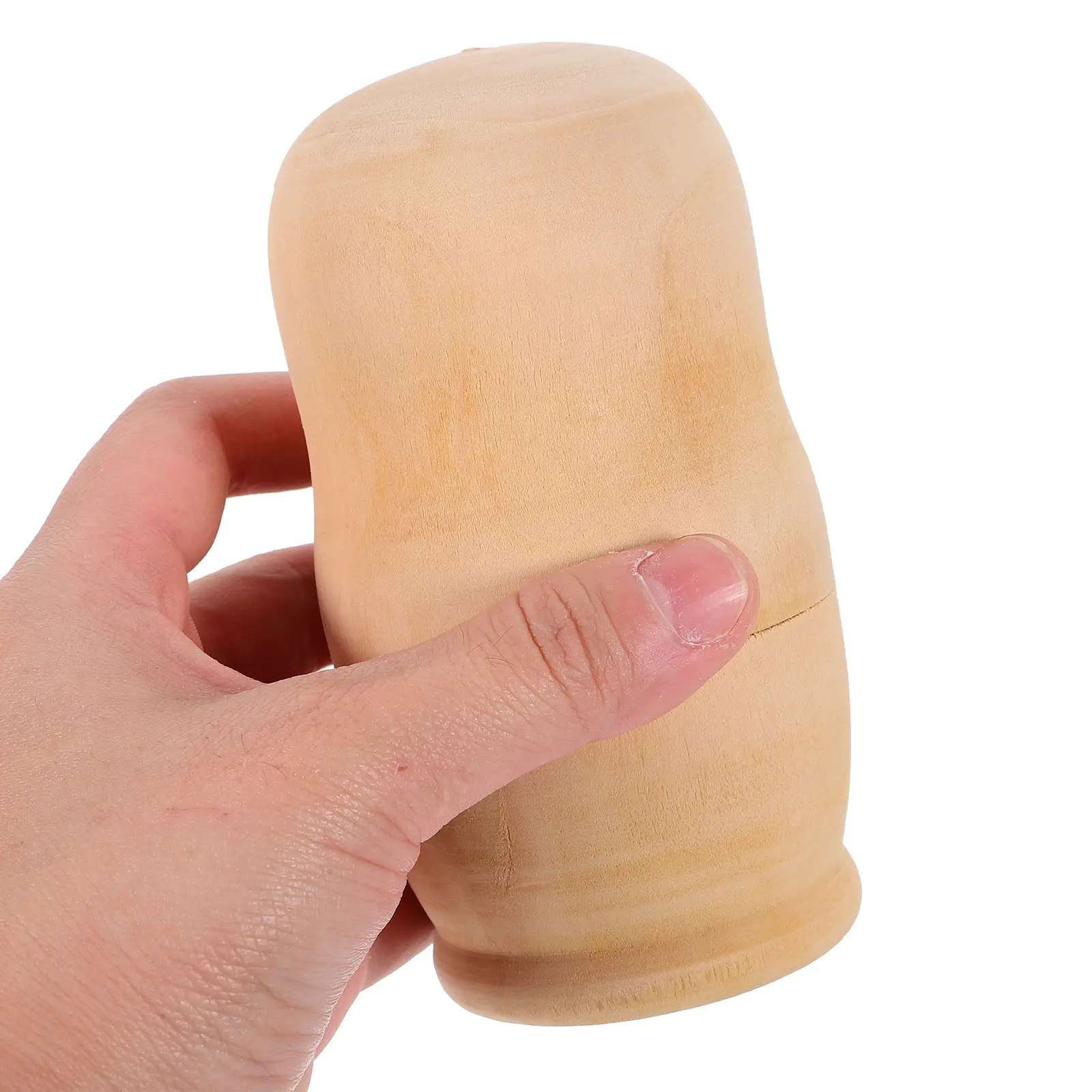 

2Sets DIY Wooden Russian Nesting Unpainted Matryoshka Craft Set for Art Painting Projects Personalized Home Decor Gifts