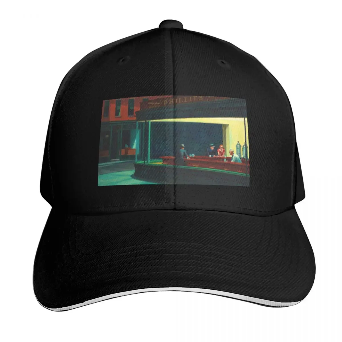 Edward Hopper Nighthawks Baseball Cap Low Profile Unstructured Unisex for Men Women Outdoor Golf Running Hiking