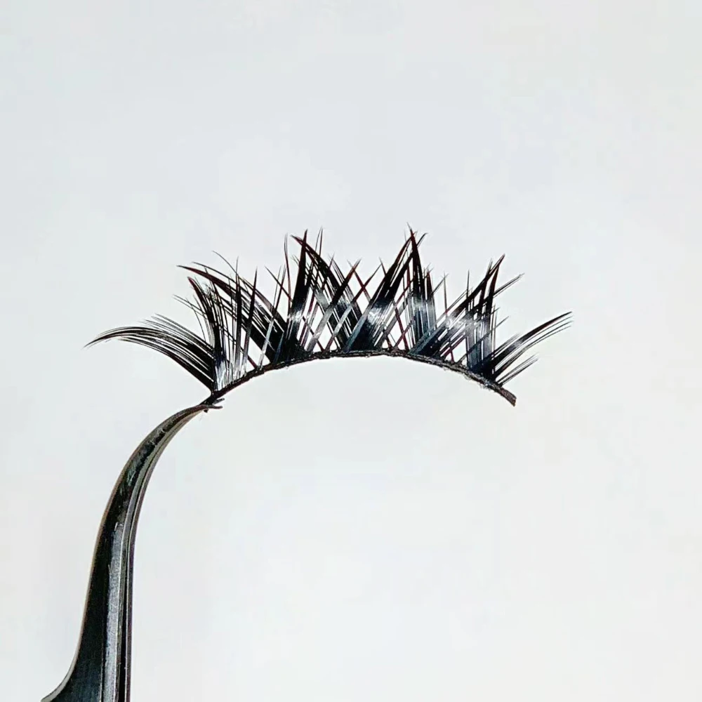 ขนตาปลอมแฟชั่นสไตล์ร็อค 5 คู่ แบบการ์ตูน หนา งอน ดูเป็นธรรมชาติ ขนตาปลอมแบบชิ้นเดียว รุ่นฟ็อกซ์ ซีรีส์ โอบลิค ฟลายอิ้ง