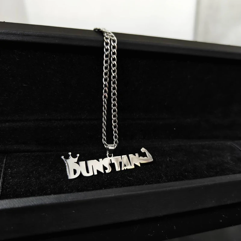 

Персонализированное ожерелье-чокер с подвеской в виде короны и именем, в стиле хип-хоп, из нержавеющей стали 304, мужское украшение, подарок для клуба