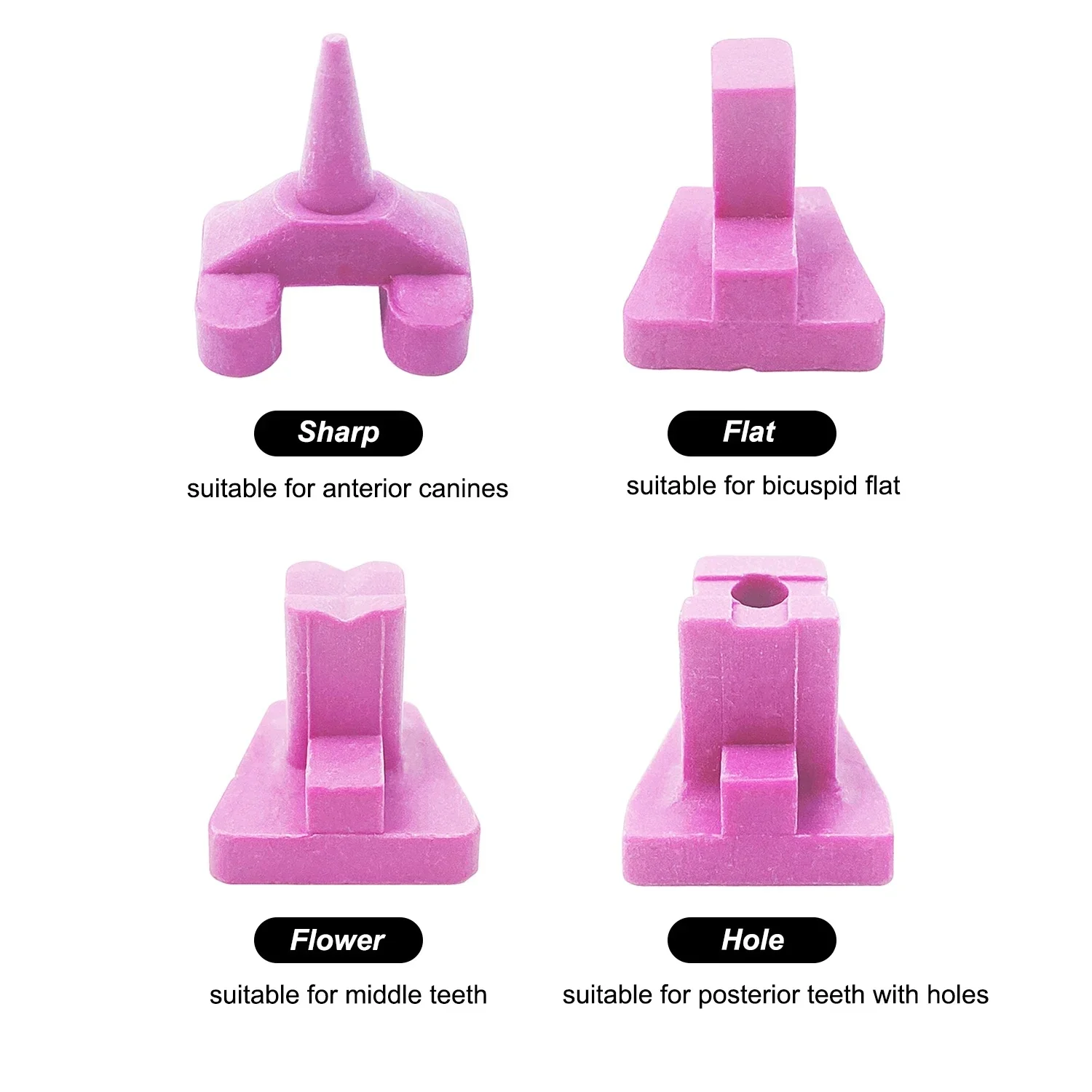 5/20pcs Dental Ceramic Firing Pink Pegs Dental Lab for Single Porcelain Crown Oven Tray Ceramist Tools