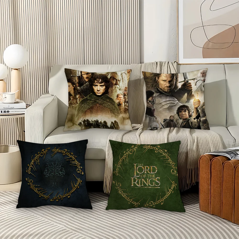Movie The L-Lord of the R-Rings Pillow Case Office Cushions Suitable For Sofa Car Bedroom Decorative Cushion Cover