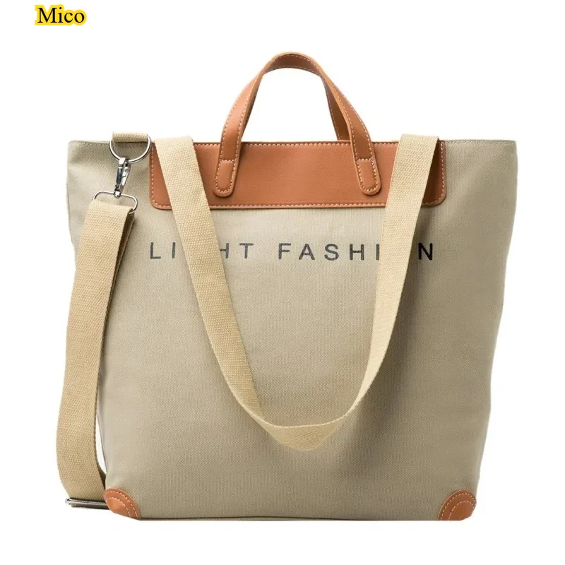 

Retro Canvas Storage Organizer Tote Bag, Large‑capacity Portable Women Handheld Bag for Travel Shopping Home Arrangement