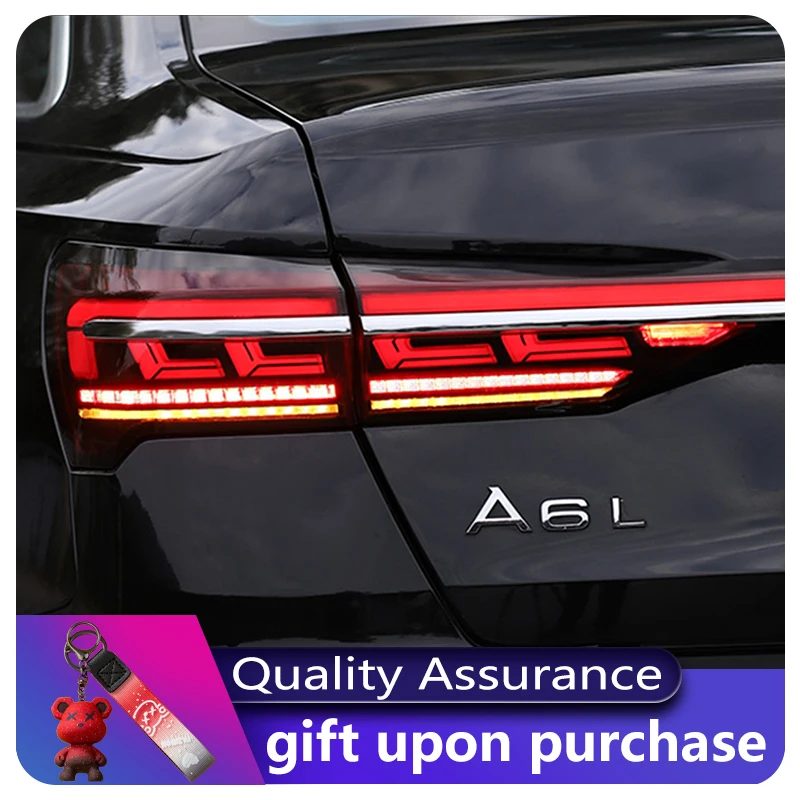 Decoration Light Water Flash Dynamic Through-Type Taillights Dynamic Streamer LED Fit For Audi A6 A6L C8 2019 2020 2021