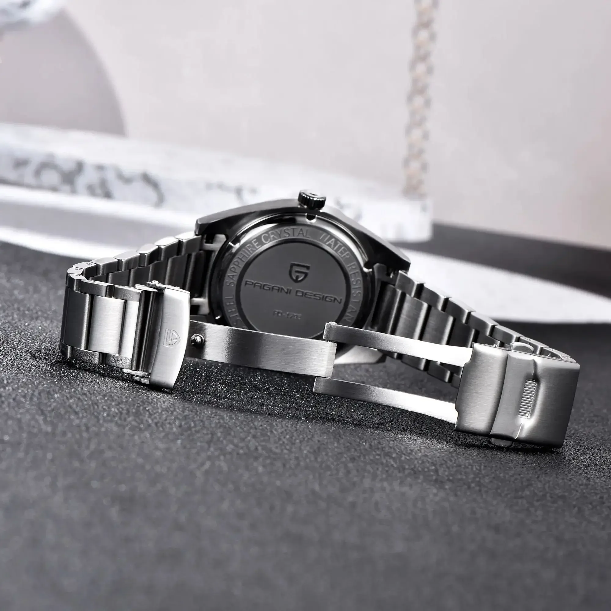 Pagani Design 2024 New Fashionable Men's Vh31 Quartz Watch Stainless Steel Waterproof 10Bar Sapphire Luminous C3 Reloj Hombre