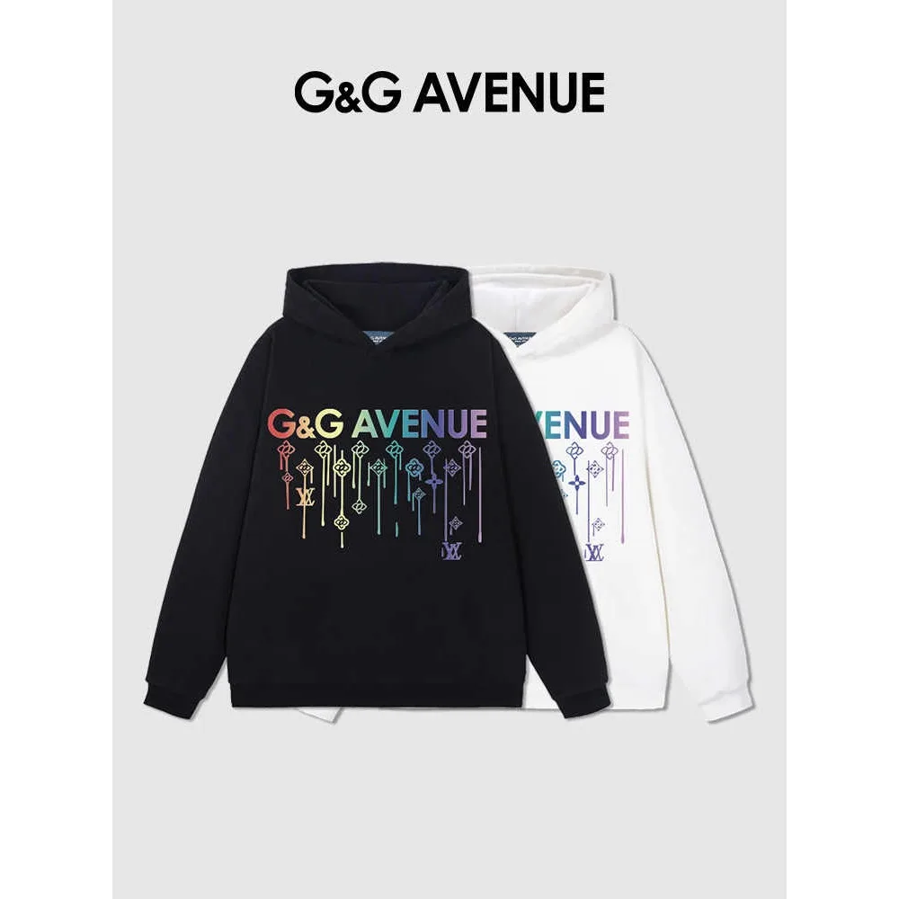 

2024 Hot Sale G&G Autumn Casual Hooded Men Design Sense Niche Long Sleeve Loose Top Lovers Spring and Autumn Fashion Brand Heavy