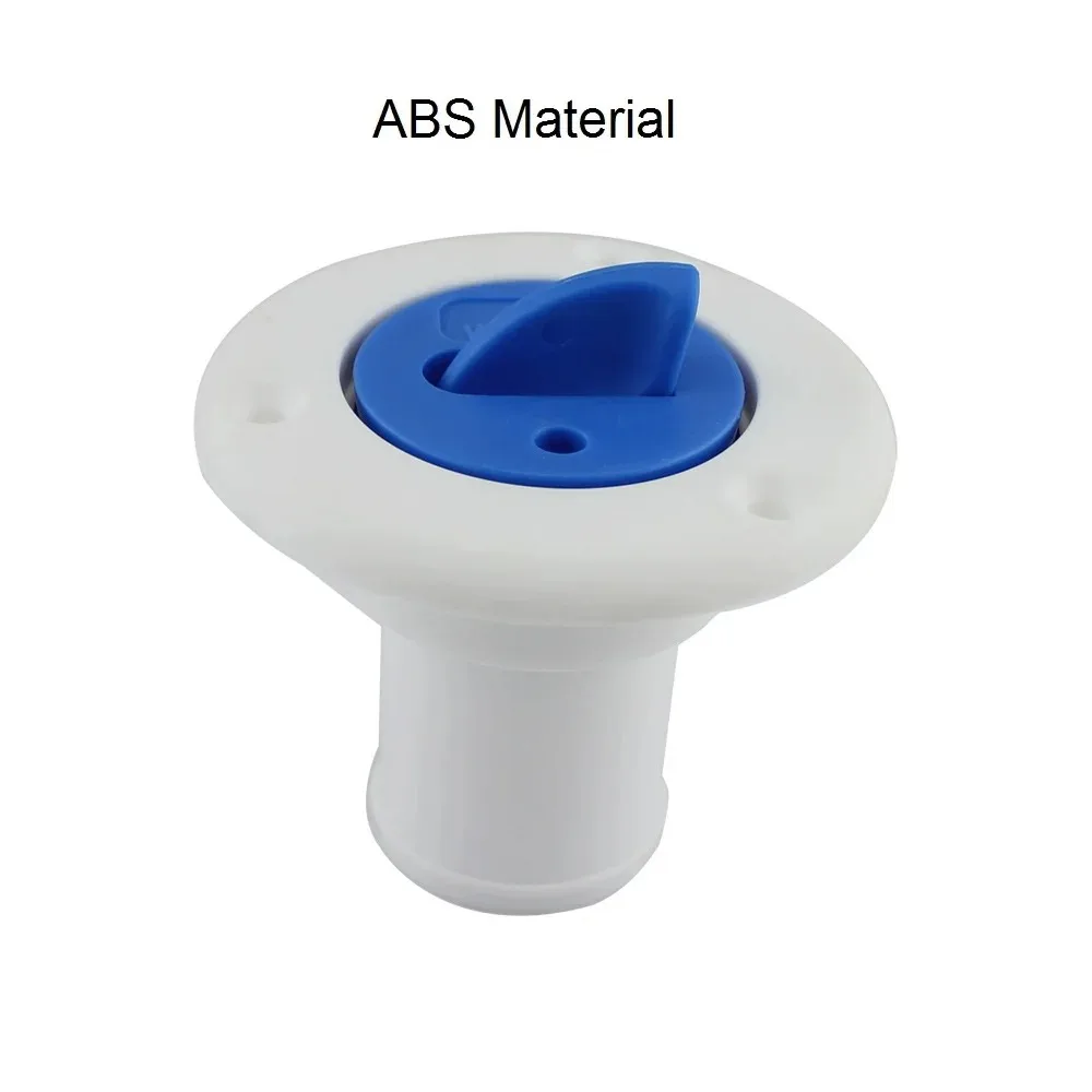 1 pieza enchufe cubierta blanco y negro agua plástico ABS 38mm Hardware barco marino relleno cubierta
