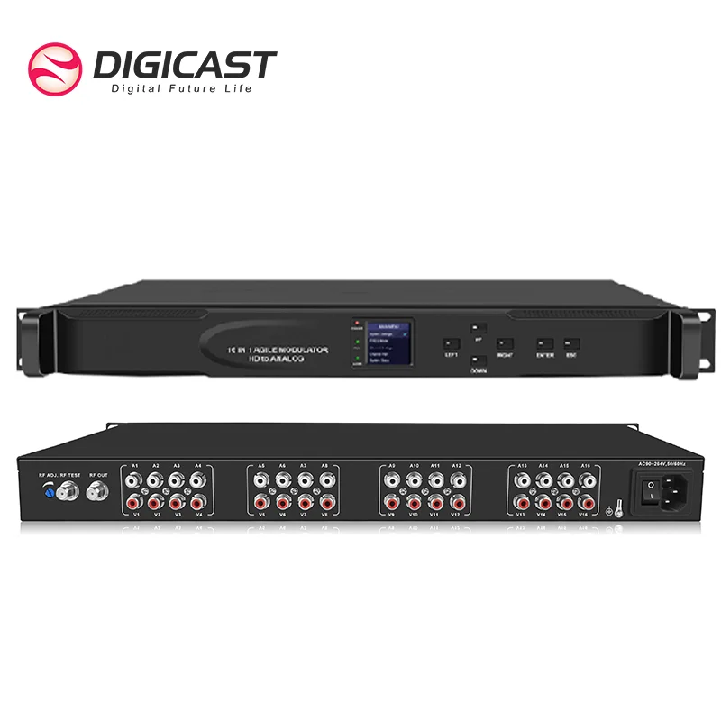 

Digicast Analog Modulator 16 Channels SD CVBS Modulator for Analog system