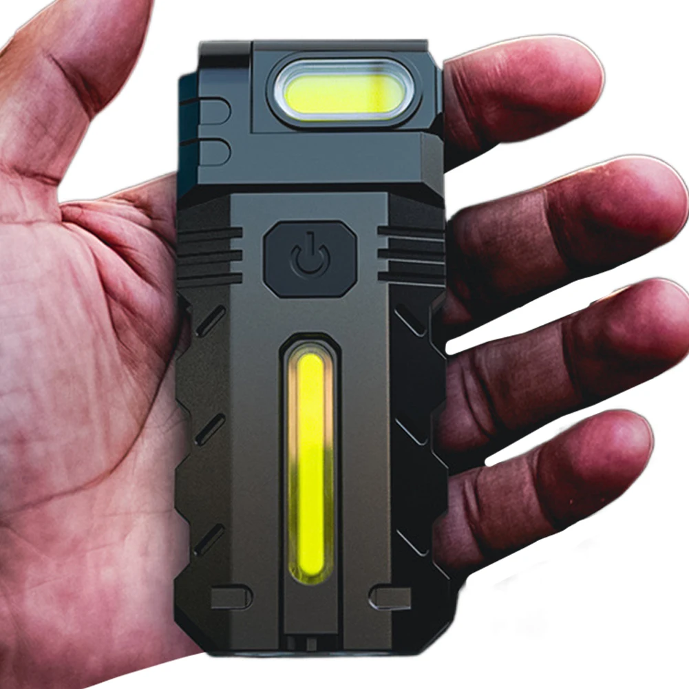 Compact Magnetic LED Flashlight USB Rechargeable Waterproof Torch