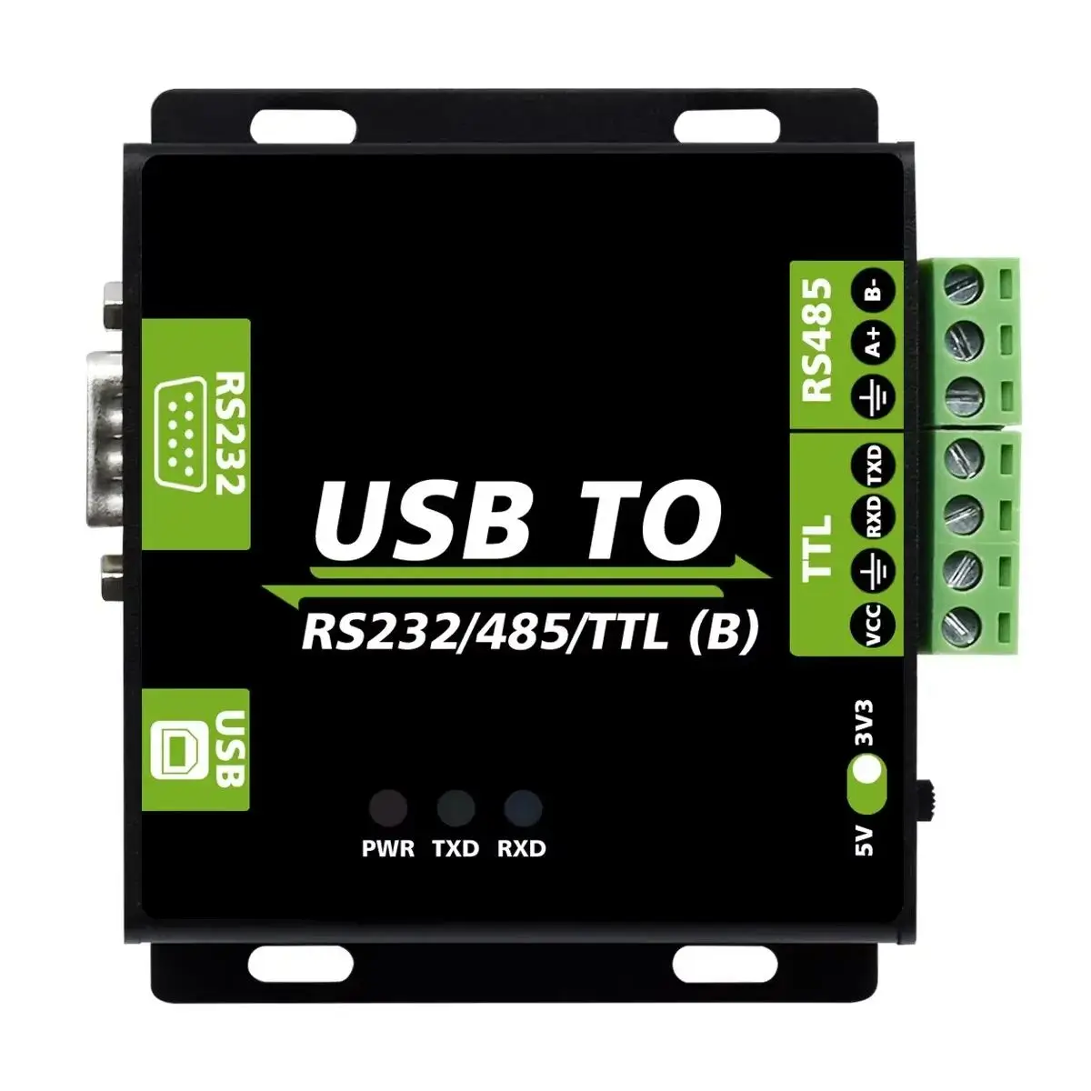 USB to RS232/RS485/TTL interface converter industrial isolation type CH343G Chip