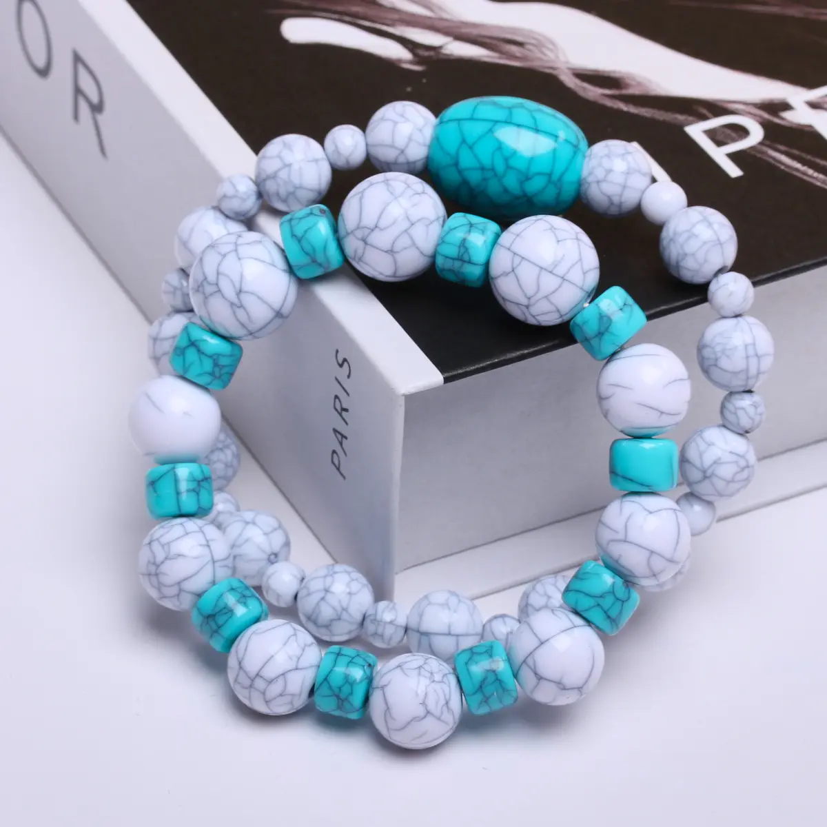 6-16mm 50-5Pcs For Jewelry Making DIY Imitation Turquoise Loose Spacer Beads Bracelet Accessories Beading Accessories Handwork