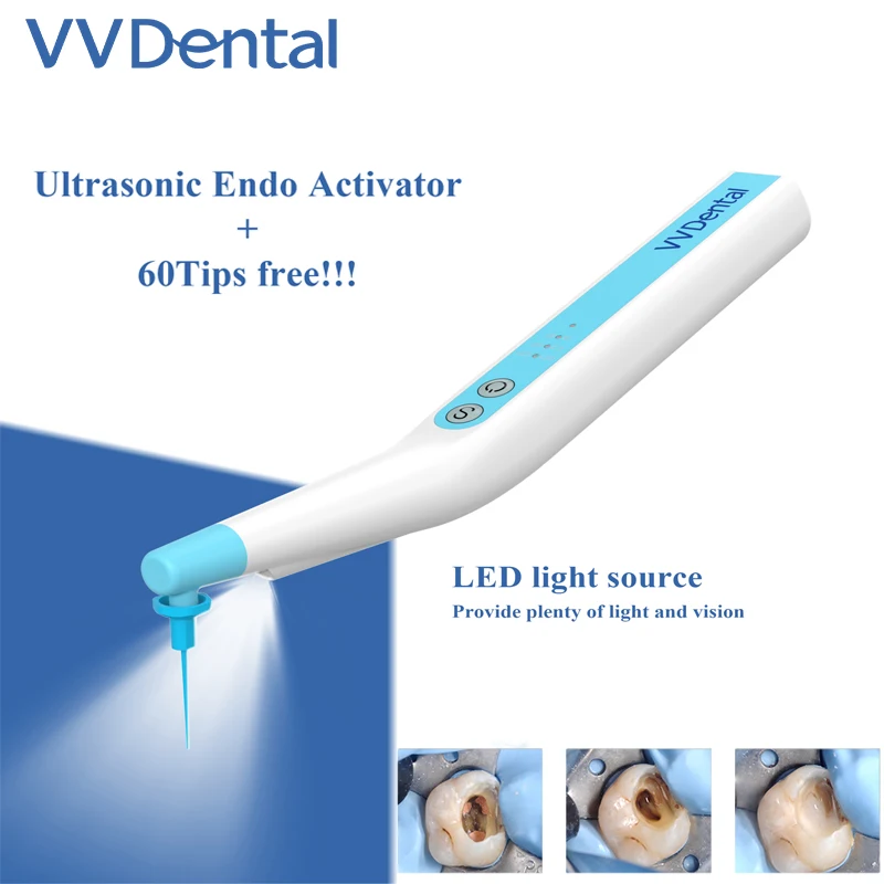 VVDental Dental Endomotor Dental Endo Activator Sonic Irrigator Tips With LED Light For Root Canal Irrigator