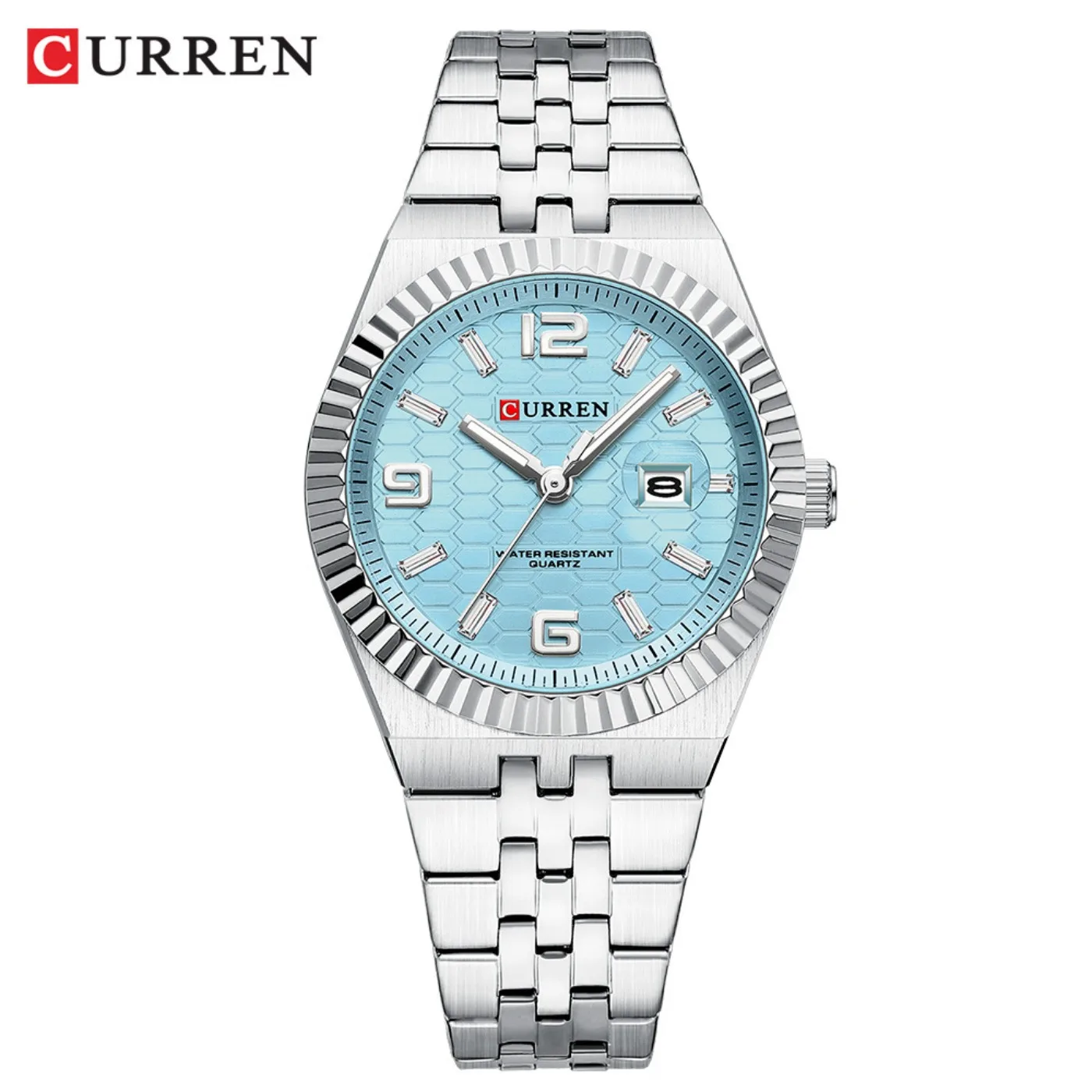 CURREN Women's Watch Analog Quartz Waterproof Ladies Wrist Watches with Date Dainty Fashion Luxury Stainless Steel Watch view 4