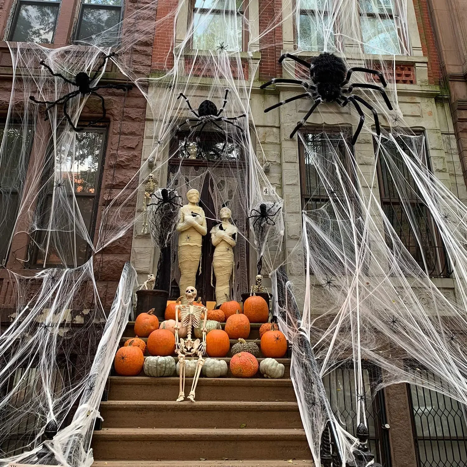 1 juego de telarañas de Hallow - Spider Web Halloween Decoration reseña y precio